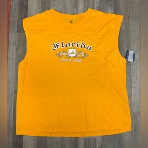 Fruit of the Loom Florida Sunshine State Men's Tank Top - Yellow